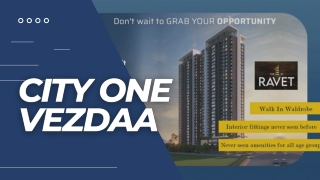 City One Vezdaa Ravet | 2 & 3 BHK flats for sale in Ravet