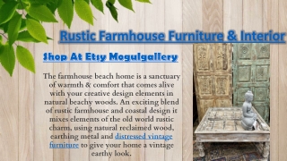 Rustic Farmhouse Furniture & Interior