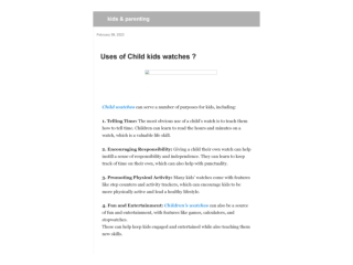 uses-of-child-kids-watches-child