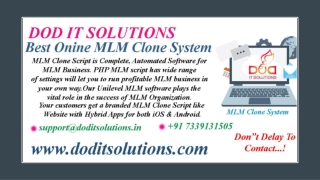 Best MLM Clone System - Readymade Clone Script