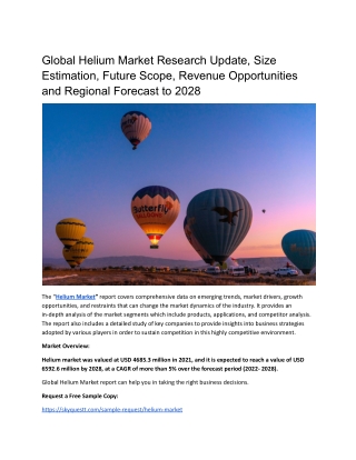 Global Helium Market