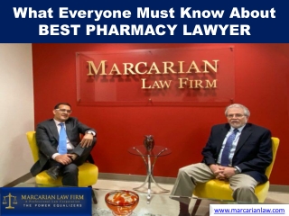 What Everyone Must Know About BEST PHARMACY LAWYER