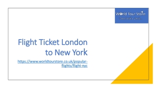 Flight Ticket London to New York_