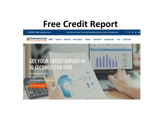 Free Credit Report