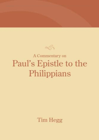 $PDF$/READ/DOWNLOAD A Commentary on Paul's Epistle to the Philippians
