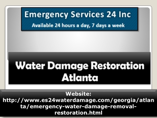 Water Damage Restoration Atlanta