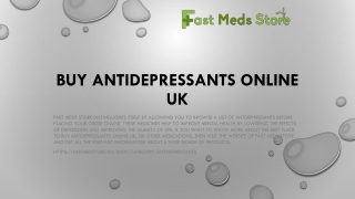Buy Antidepressants online UK
