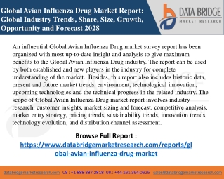 Avian Influenza Drug Market-Healthcare