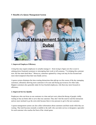 Queue Management Software in Dubai