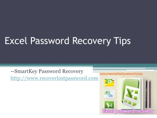 Excel Password Recovery Tips