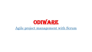 Agile project management with Scrum