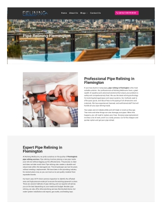 Pipe Relining Flemington