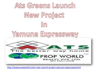 Ats New Project Yamuna Expressway 9910006454 Ats New Launch