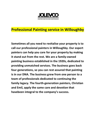 Professional Painting service in Willoughby