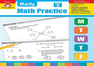 PDF Evan-Moor Daily Math Practice, Grade 3 free