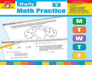 download Daily Math Practice, Grade 4 kindle