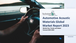 Automotive Acoustic Materials Global Market By Material, By Component, By Vehicle Type, By Application, Regional Forecas