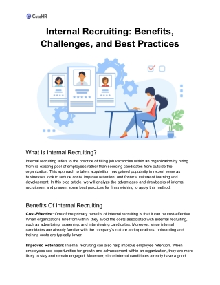 Internal Recruiting_ Benefits, Challenges, and Best Practices