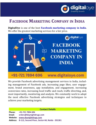 Facebook Marketing Company in India