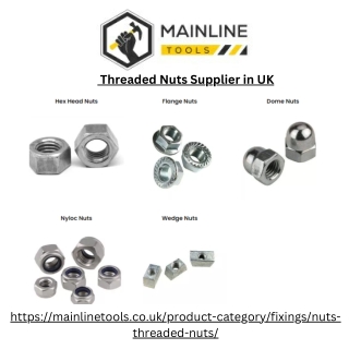 Threaded Nuts Supplier in UK