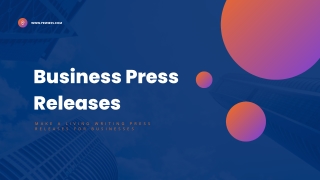 Make A Living Writing Press Releases For Businesses