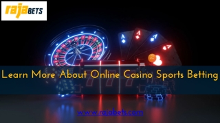 Learn More About Online Casino Sports Betting