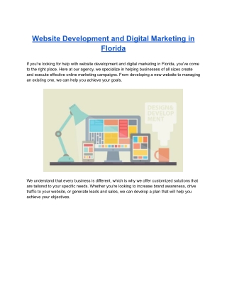 Website Development and Digital Marketing in Florida