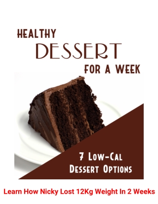 Healthy Dessert For A Week