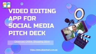 Video Editing App For Social Media Pitch Deck