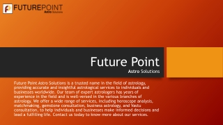 Future Point Astro Solutions