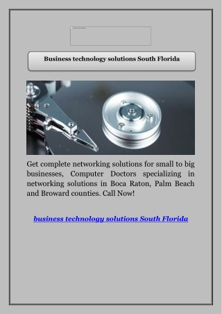 Business technology solutions South Florida