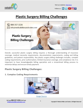 Plastic Surgery Billing Challenges