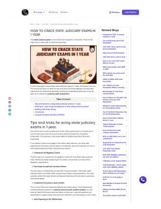 Get Ready to Ace the Judiciary Exam with Our Comprehensive Guide  |LAW Wallah by