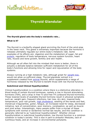 Thyroid Glandular