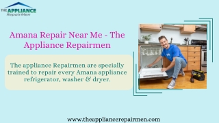 Amana Repair Near Me | The Appliance Repairmen