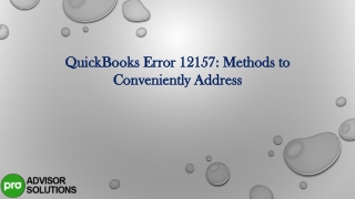 QuickBooks Error 12157 Methods to Conveniently Address