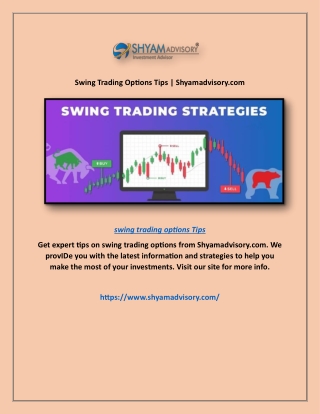 Swing Trading Options Tips | Shyamadvisory.com