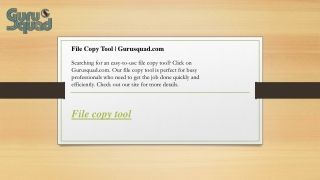 File Copy Tool  Gurusquad.com