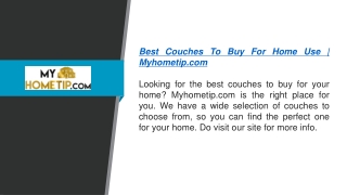 My Home Tip