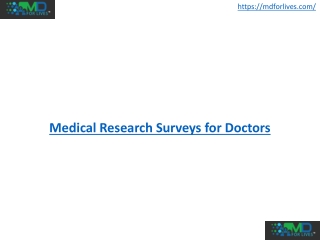 Medical Research Surveys for Doctors