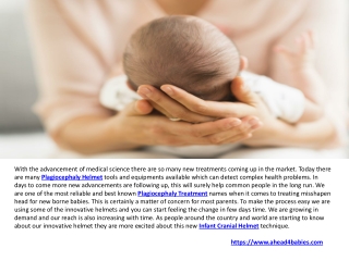 Newborn Flat Head Treatment & Plagiocephaly Helmet UK