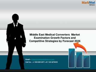 Middle East Medical Converters  Market  1-march-2023
