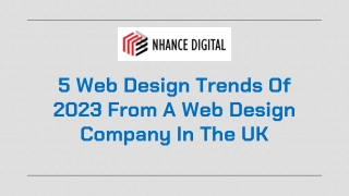 5 Web Design Trends Of 2023 From A Web Design Company In The UK