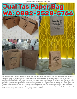 Ô88ᒿ~ᒿ5ᒿ8~57ᏮᏮ (WA) Paper Bag Jogja 150 Gsm Harga Tas Kertas Recycle