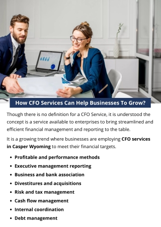 How CFO Services Can Help Businesses To Grow?