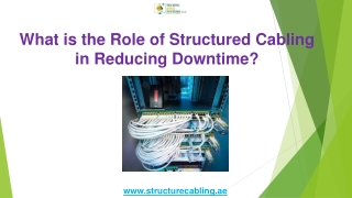 What is the Role of Structured Cabling in Reducing Downtime