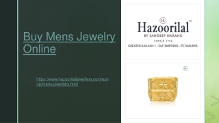 Buy Mens Jewelry Online