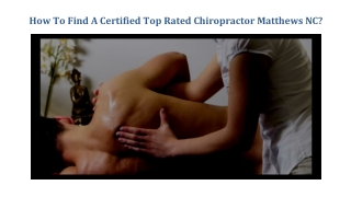 How To Find A Certified Top Rated Chiropractor Matthews NC