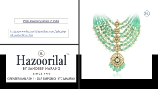 Polki Jewellery Online in India