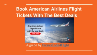 Online Book American Airlines Flight Tickets